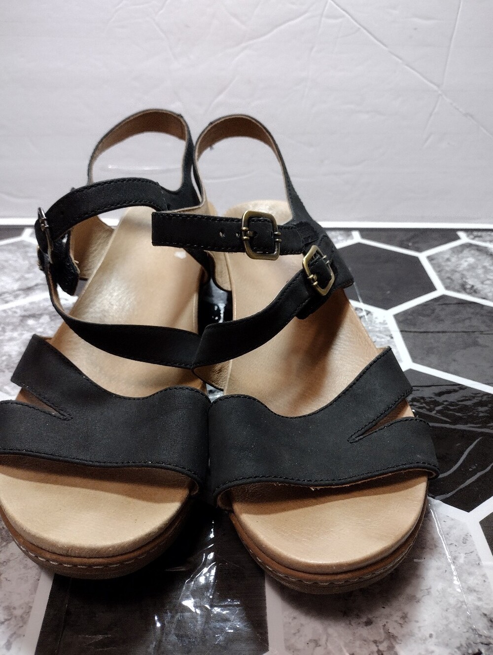 Dansko Black Strappy Women’s Sandals with Buckle - Size 41